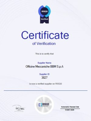 RISQS Certificate